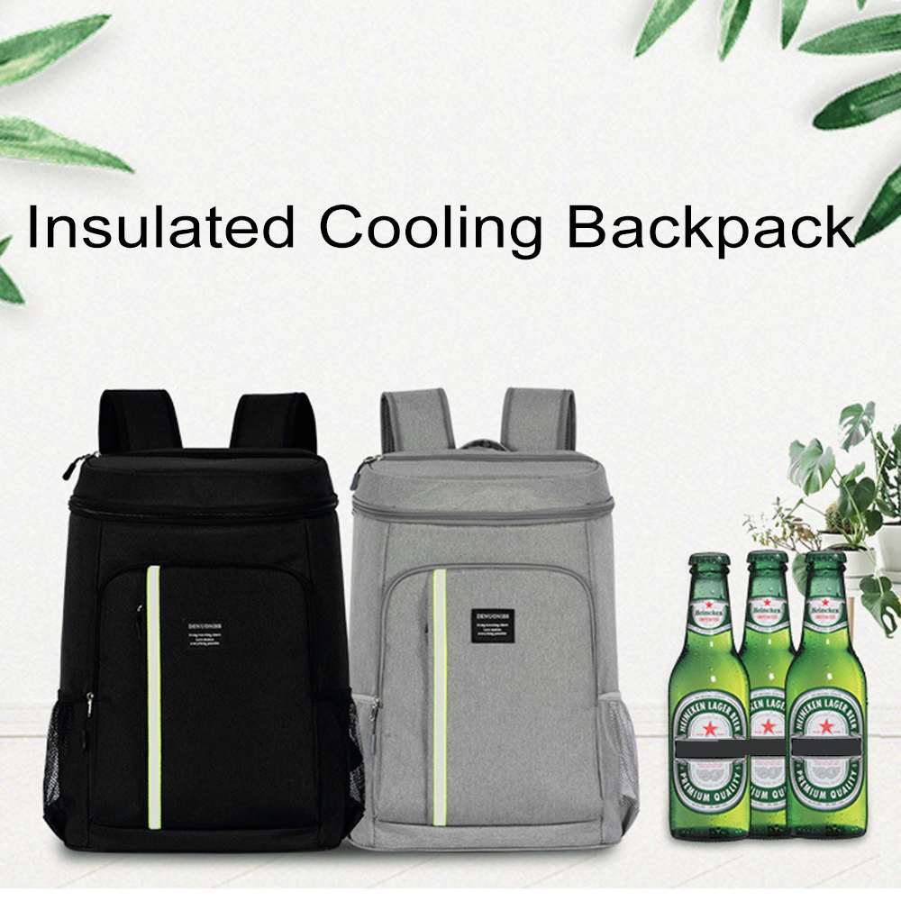 18L/32.8L Insulated Cooling Backpack Waterproof Lunch Picnic Camping Outdoor Food Fruits Fresh Shoulder Bags