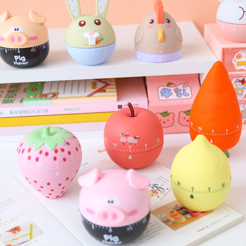 Food Kitchen Cooking Timer Reminder Alarm toys For Cook Tools Accessories Animal Cooking Time Manager Stopwatch toys