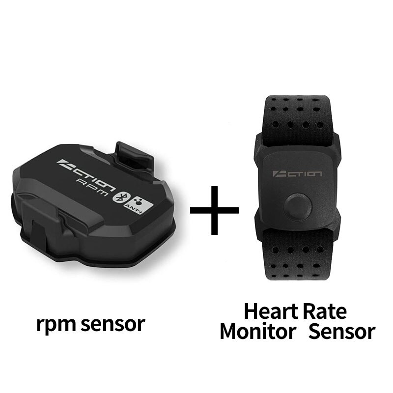 Cykeldator hastighetsmätare ant+ hastighet och kadens dubbel trådlös sensor cykelhastighet och kadens myra+ lämplig för garmin igpsport: Rpm och puls