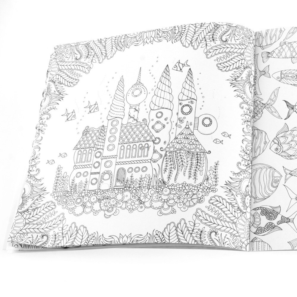 Lost Ocean Drawing Coloring Book Graffiti Books Adult Painting Children