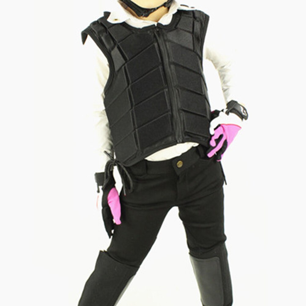 Adult Kids Comfortable Adjustable Body Protector Horse Riding Eventing Vest Shock Absorption Soft Entertainment Protective Gear