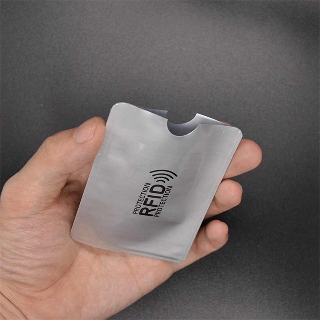 10pcs aluminum foil anti-degaussing card cover RFID shielding bag NFC credit card anti-theft brush ID card protector