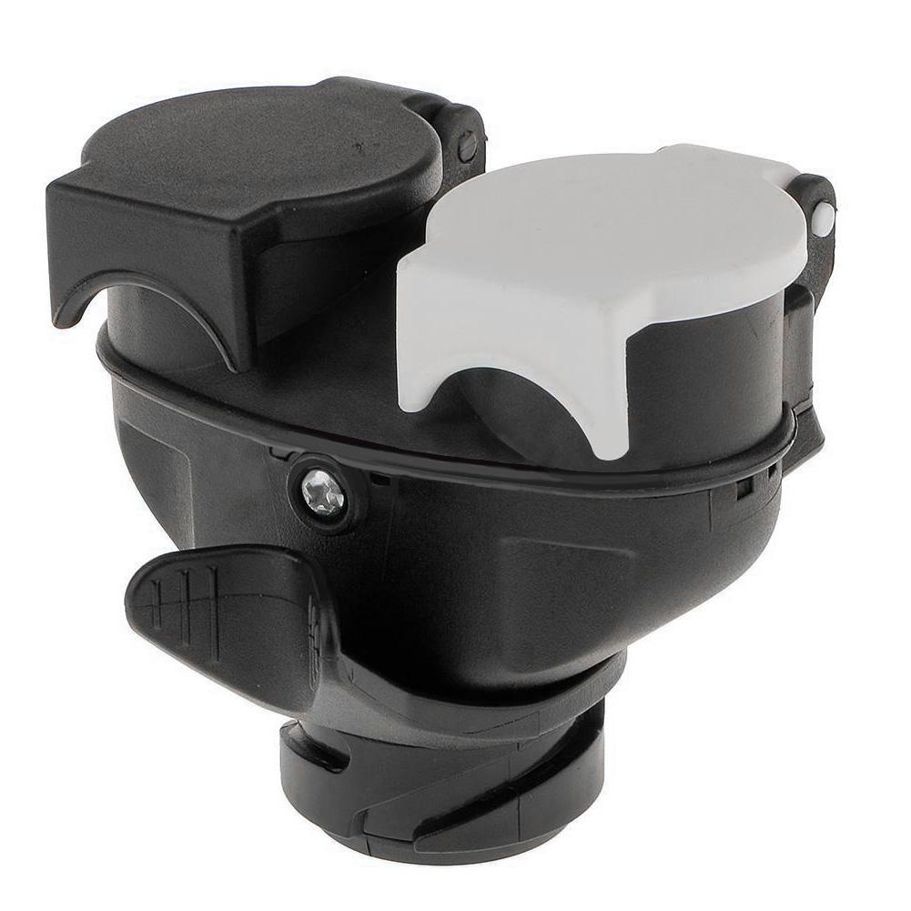 13- polig  to 7- polig euro släpvagnsdragning husvagn adapterkontakt med dubbla uttag