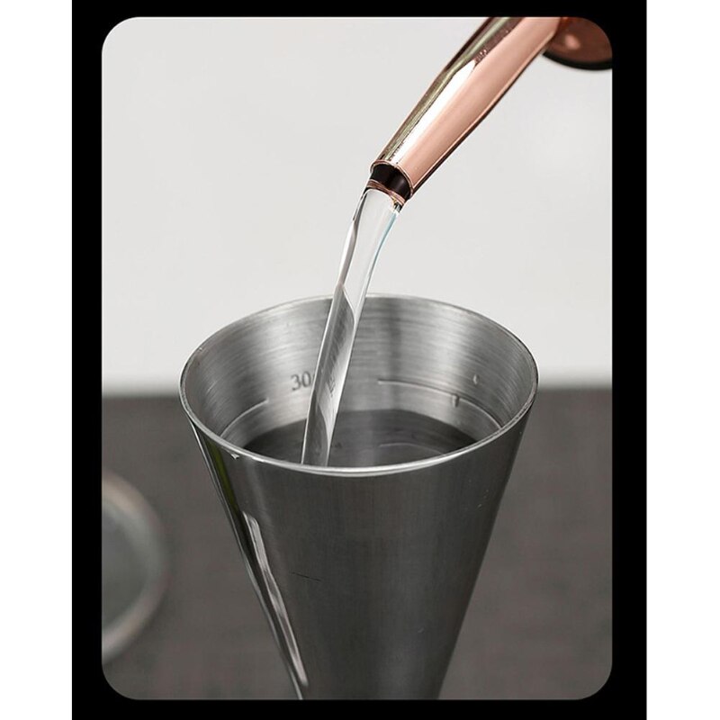 Double-headed Measuring Cup Cocktail Mixing Cup 304 Stainless Steel Ounce Glass Meter Integrated Cocktail Mixing Cup