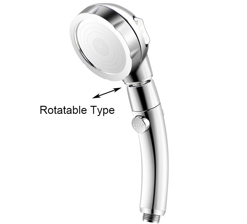 Pomme de douche de remplacement | SPA économiseur d'eau, pommeau de douche à haute pression réglable avec 3 Modes: Sliver Rotatable