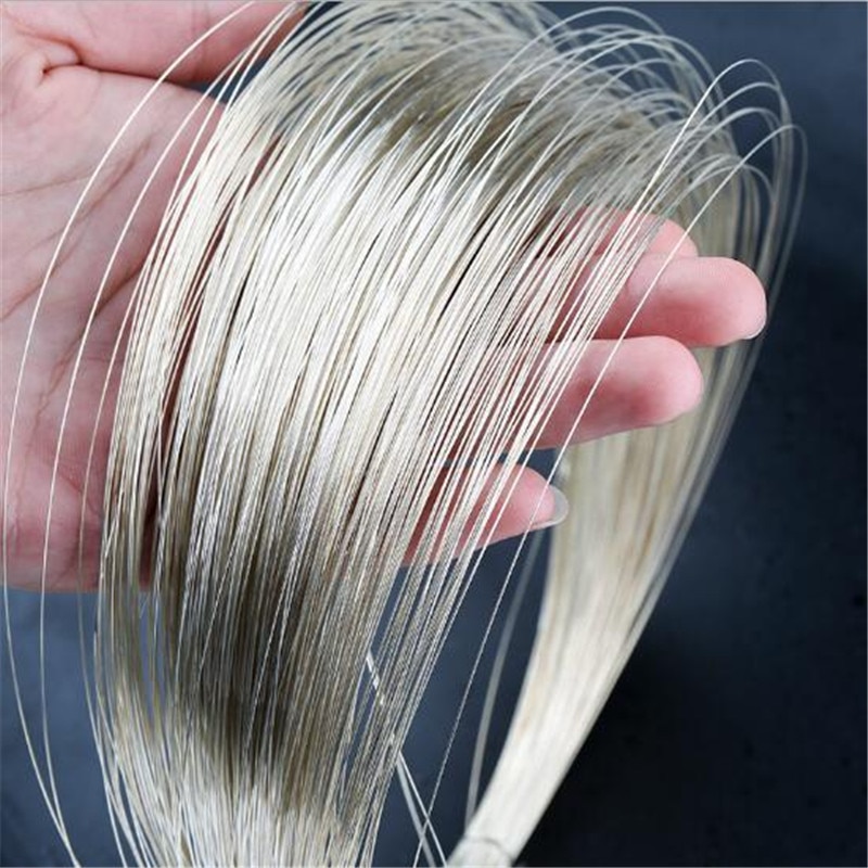 0.3/0.4/0.6/0.8/1/1.2/1.5mm 925 Sterling Silver Cord Pure Silver Wire Beading Stringing For DIY Jewelry Findings