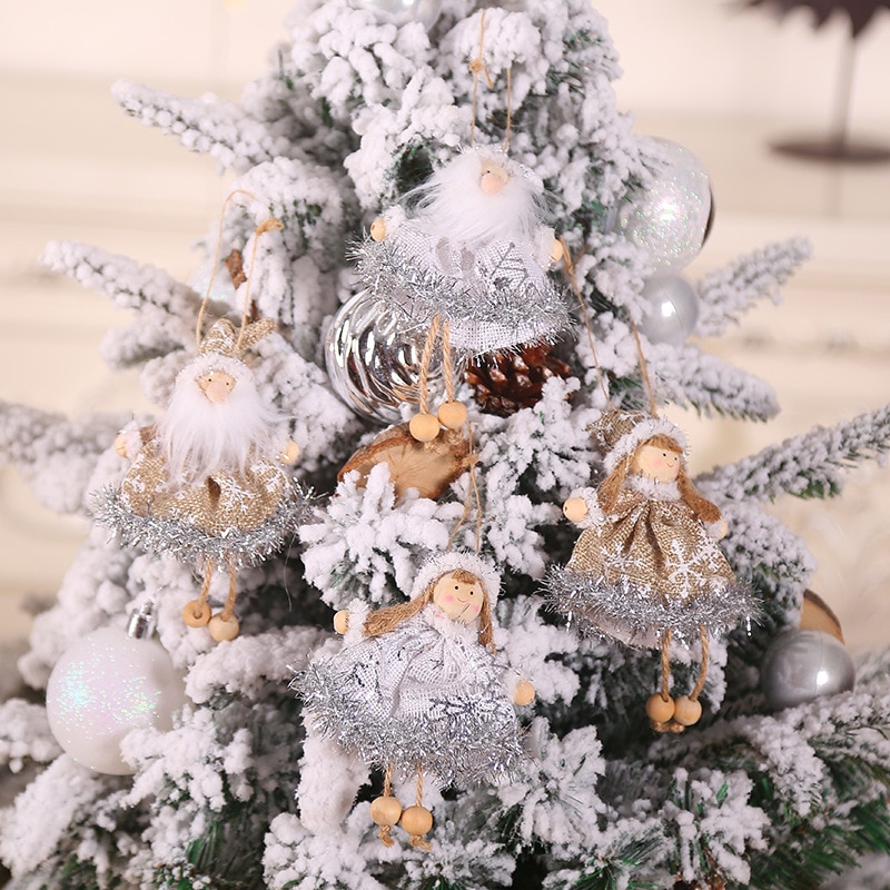 Juletræspynt engeldukker navidad ornamenter kerst natal dekor juledekoration til hjemår børn