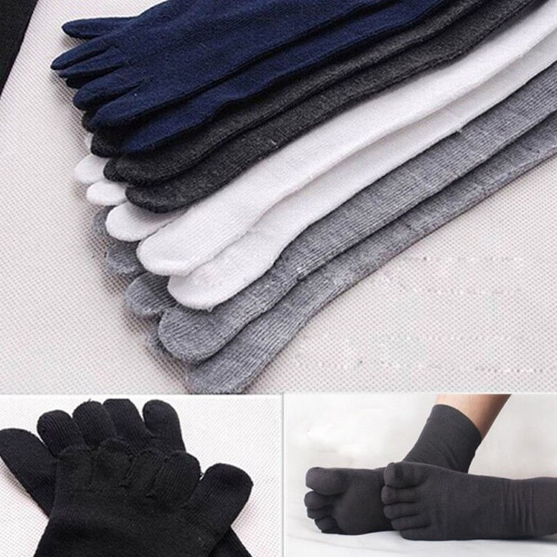 Winter Autumn Soft Sports Socks Warm Comfortable Men Top Women\'s Guy Five Finger Pure Soft Cotton Toe Socks