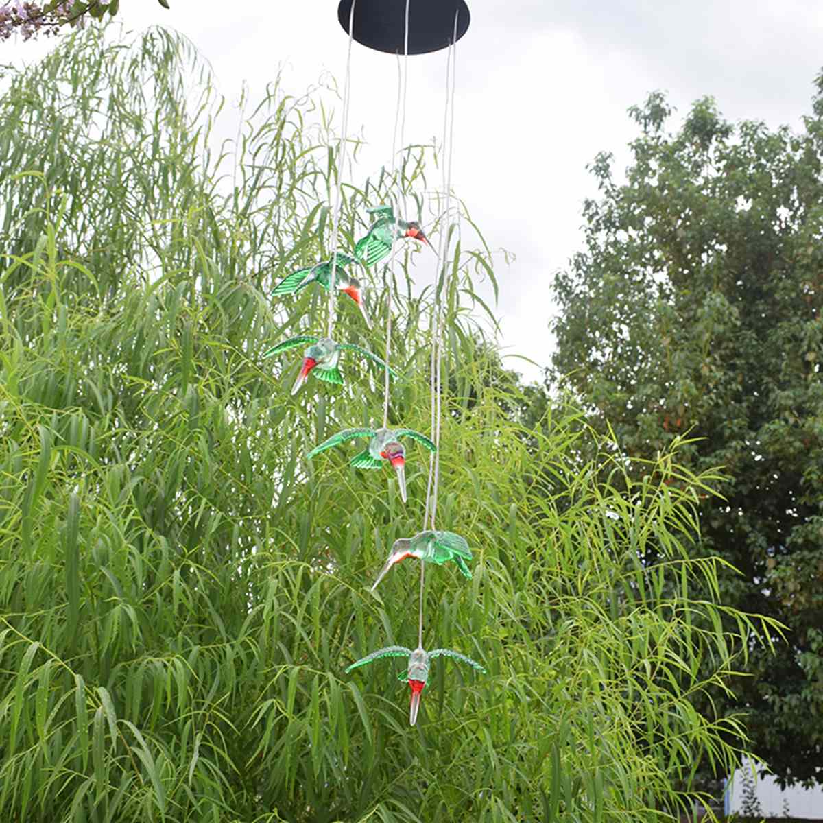Carillons solaires changeants de couleur | Lampe, Dangler, solaire multicolore, Spinner solaire, veilleuse, décoration de jardin