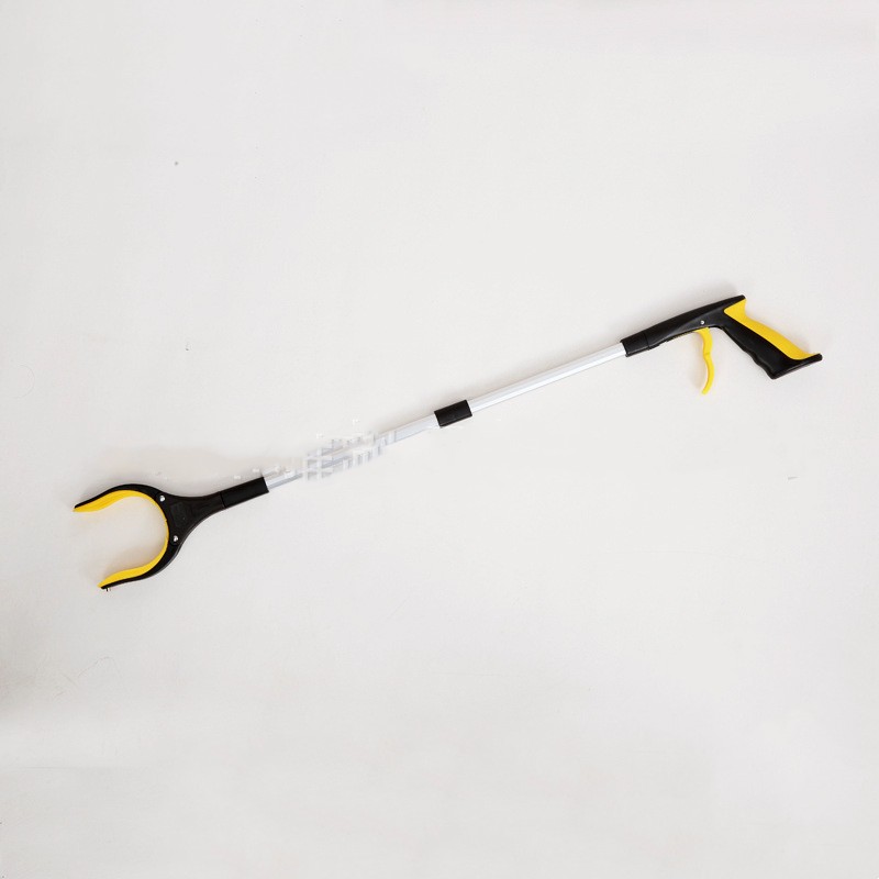 1pc Garbage Picker Grabber With 360° Rotating Clamp Lightweight Heavy Duty Grabber For Seniors 32 Inch Grabber Trash Pickup Tool: Yellow