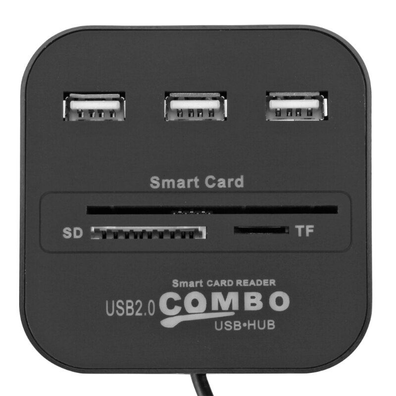 Draagbare Usb Sim Smart Kaartlezer Voor Bankkaart Ic/Id Emv Sd Tf 3USB Hub Mmc USB-CCID Iso 7816 Cacdnieatm Ic Simsdtf X6HA