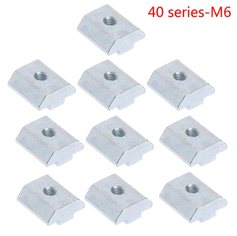 10Pcs T Sliding Hamer Moer Blok Vierkante Moeren M4/M5/M6 Moer 20/30/40/45 serie: I