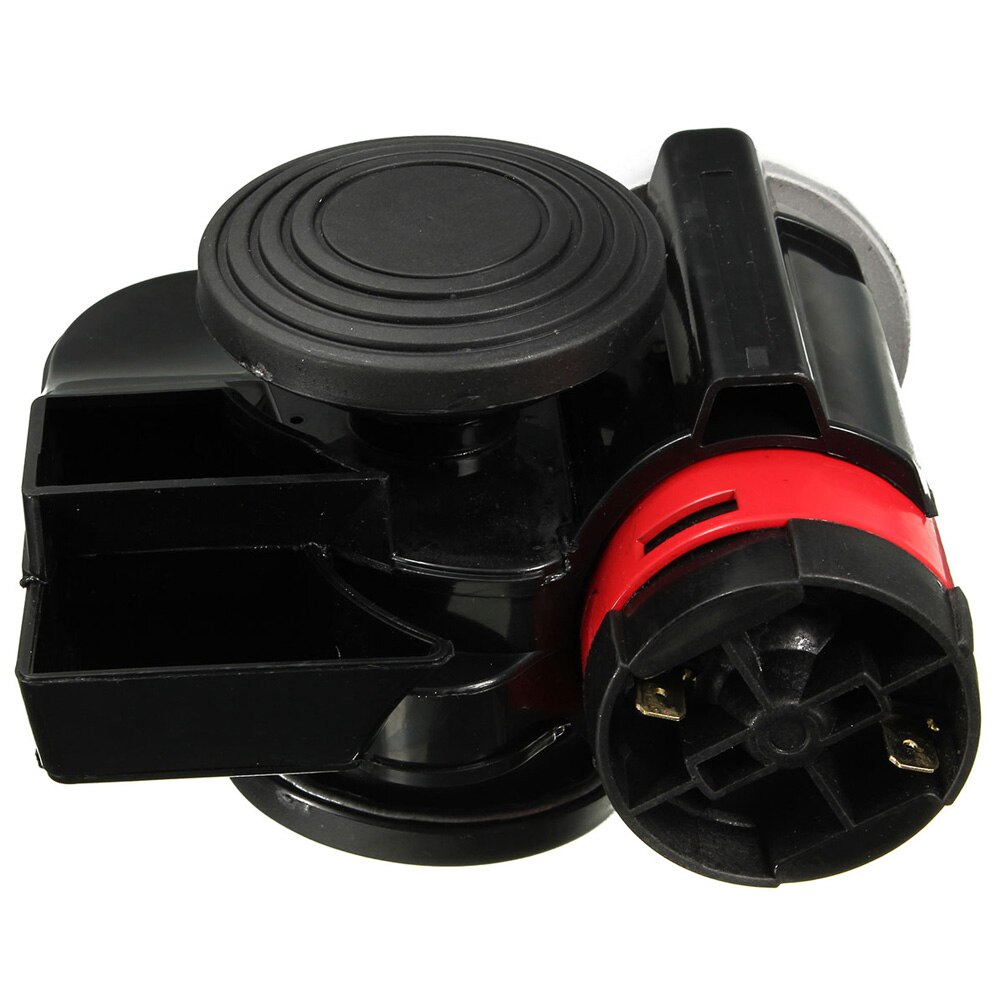 Brand 12V 139db Black Snail Compact Dual Air Horn for Car Vehicle Motorcycle Yacht Boat SUV Bike