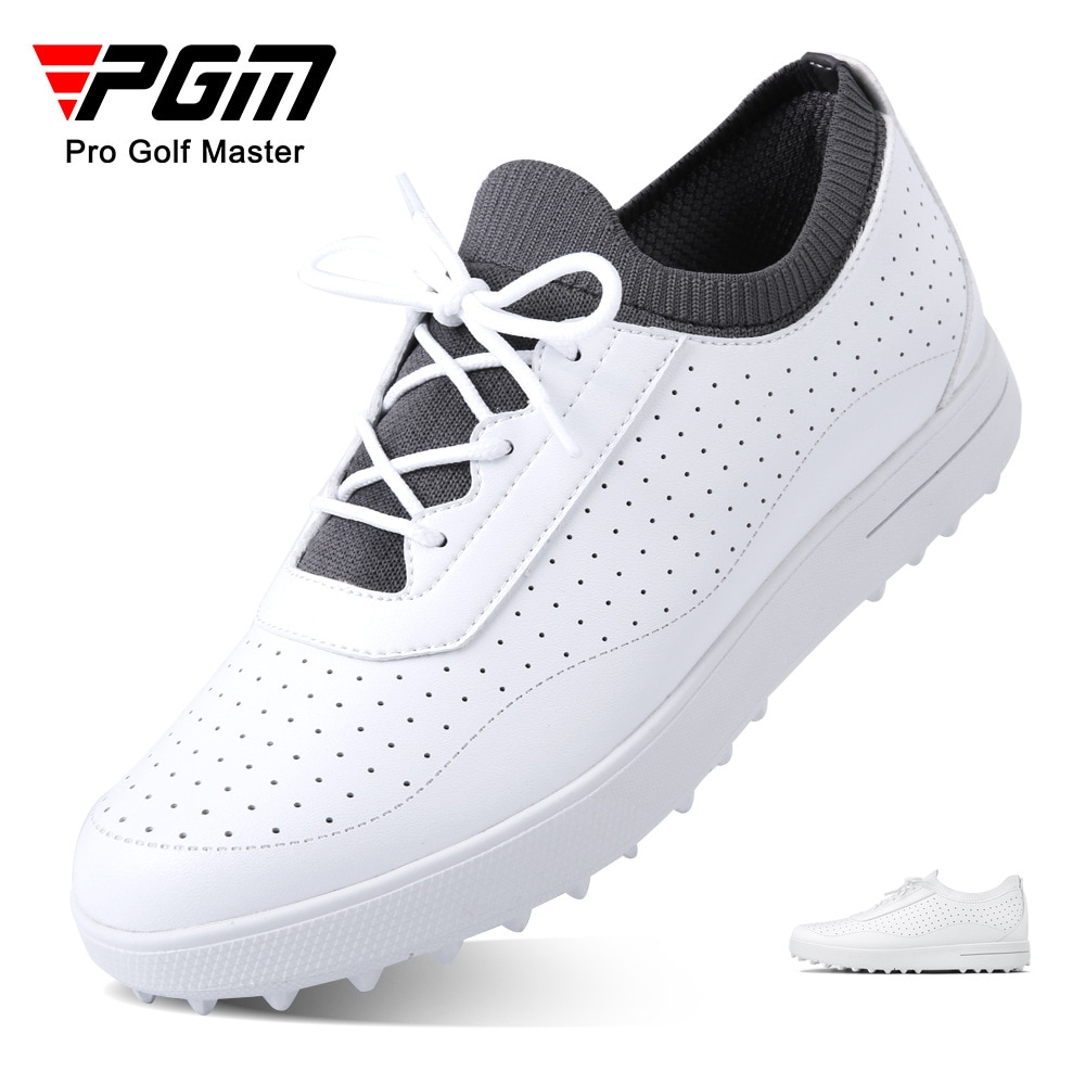 PGM-zapatos de Golf impermeables para mujer, zapatillas de deporte suaves y transpirables, antideslizantes, ligeros, informales, XZ205