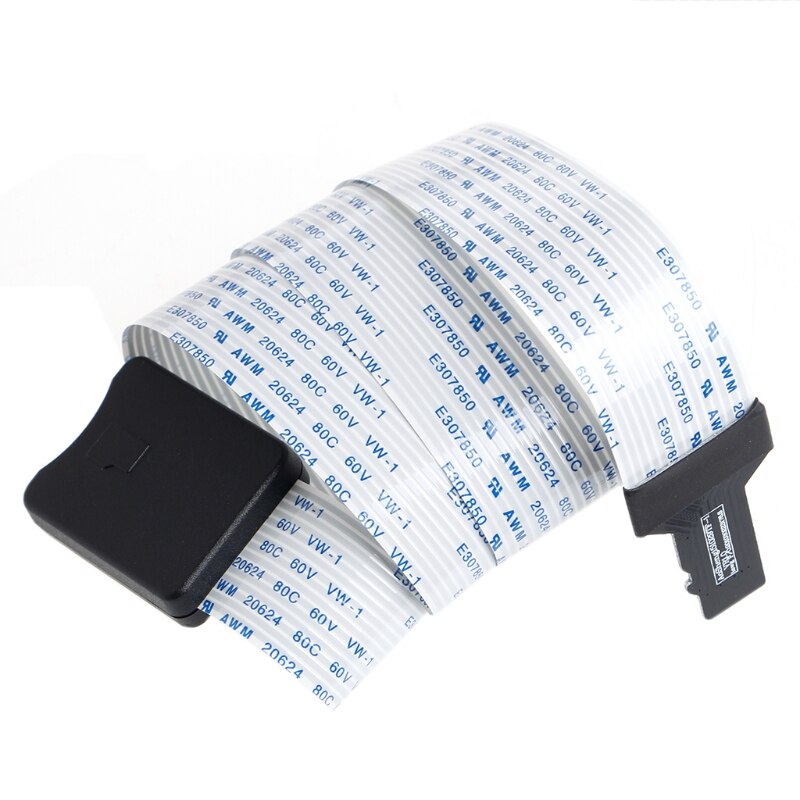 48CM/60CM TF Male to micro SD card Female Flexible Card Extension cable Extender Adapter reader for Car GPS mobile phone