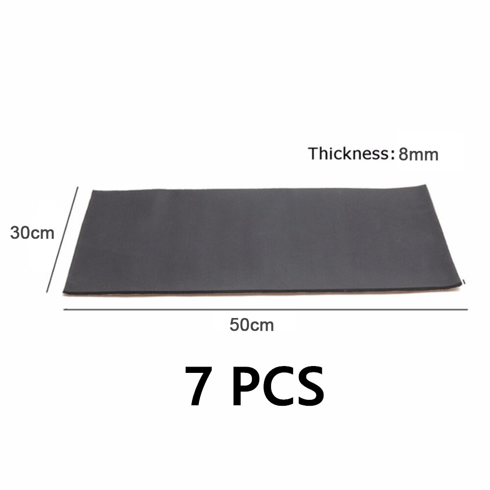 Papier d'aluminium 100x100cm 10mm voiture son bruit Deadener insonorisé coton pour capot moteur voiture toit voiture intérieur accessoires: 8mm 7PCS