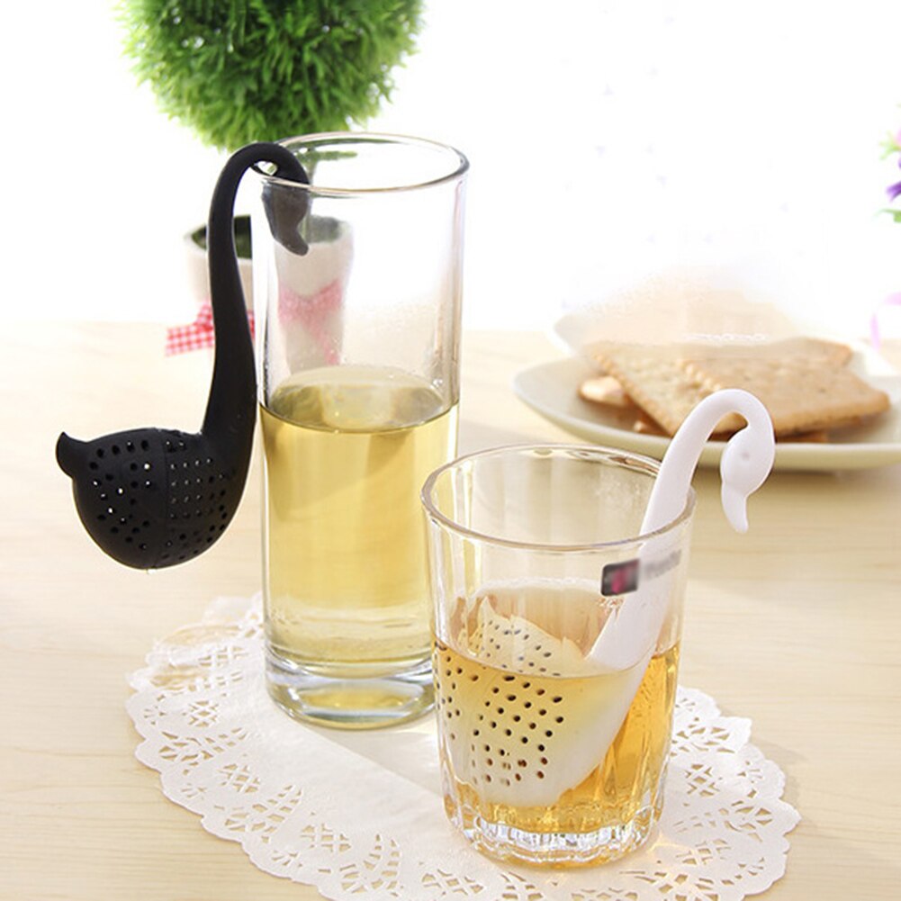 Siliconen Zwaan Haak Thee-ei Zeef Filter Diffuser Drinken Tool Thee-ei Zeef Filter Diffuser Drankje Hulpmiddel Thee
