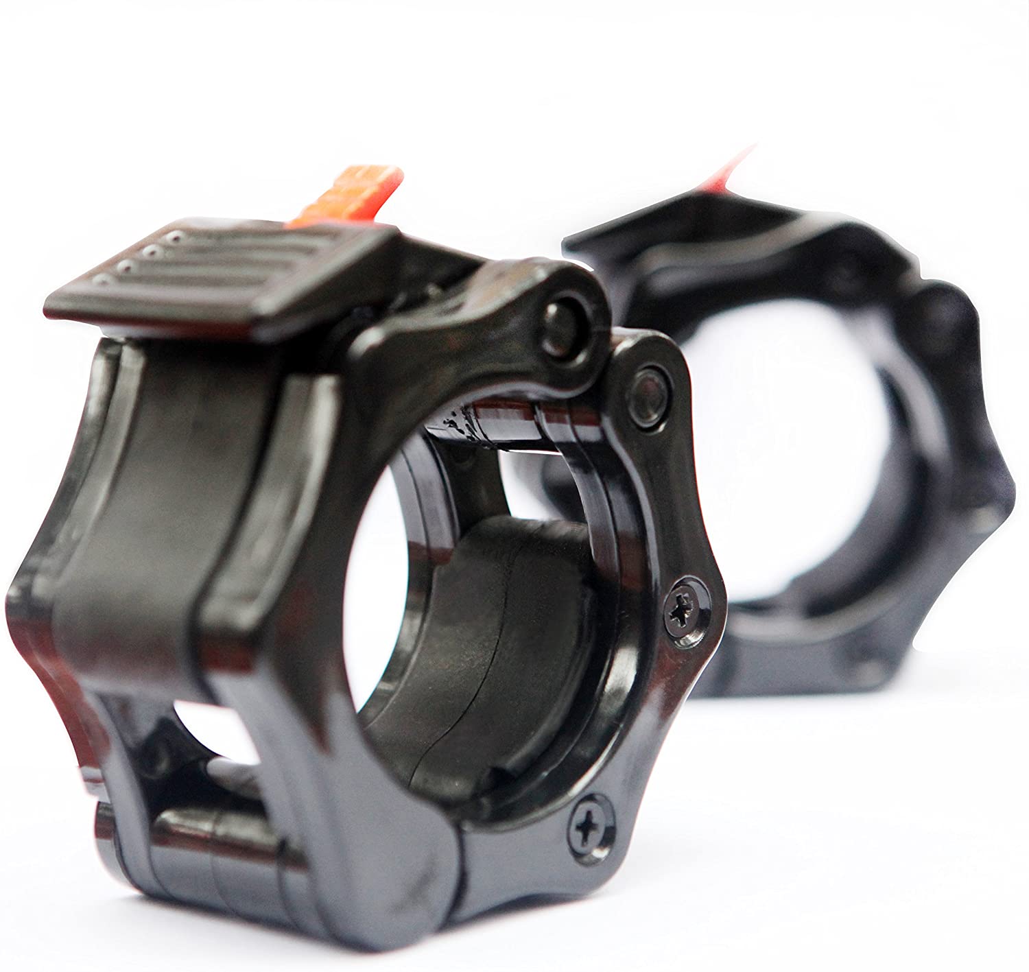 25/50mm Spinlock Collars Barbell Collar Lock Dumbell Clips Barbell Clamps Weight Lifting Bar Gym Dumbbell Fitness Body Building: 50cm Black