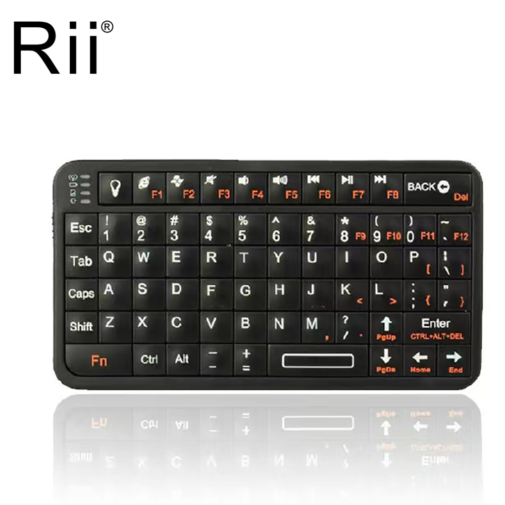 Rii 518BT teclado Bluetooth Mini teclado inalámbrico ratón panel táctil remoto para Android TV Box PC