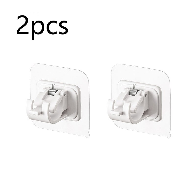 Selbstklebende Haken, stanzfreie Gardinenstange, Clip-Haken, Duschvorhangstange, Hängehalter, Haushalt, eitern Clip, Hängehakenhalter: Licht Grau