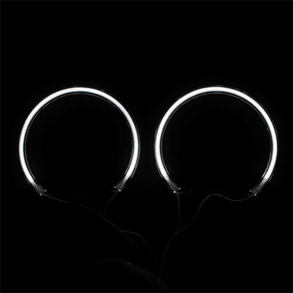 Linterna halógena no HID blanco/amarillo LED CCFL Angel Eyes Halo Ring Kit para BMW E46 3 Series 1999-2004