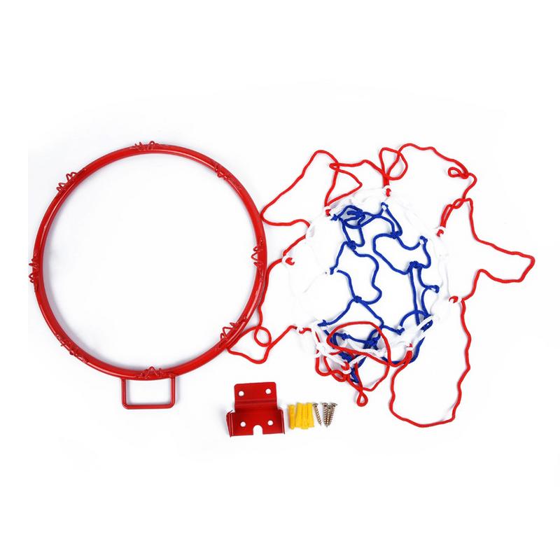 Fantastisk basketballkurv, nem at installere, 32cm basketballkurve, basketballmål, 1 sæt foldbar basketballkurv, metalmål med kant