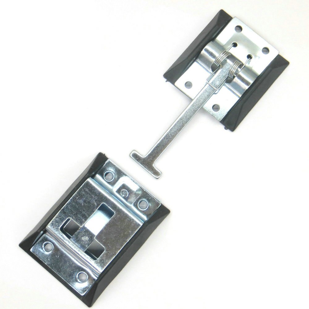 1Set Rv Door Holder Metal T-Style Entry Door Catch for Camper Trailer Motorhome Galvanized Iron