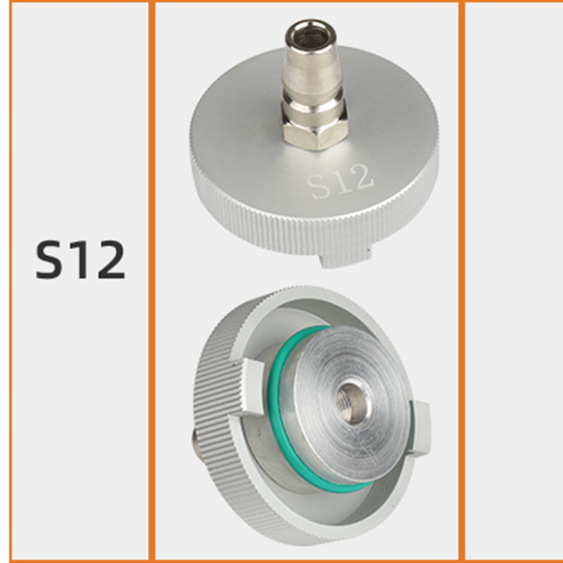 1 stk. bilbremseolieskifter specialstik elektrisk trykvæske komplet sæt metal specialværktøj ferramentas automotive: Militærgrøn