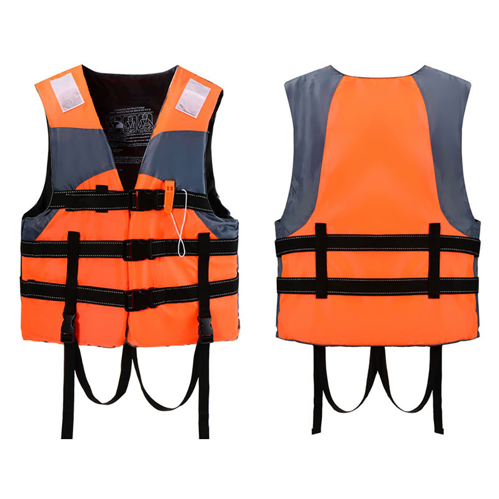 Adult kayak life jacket, surf vest, motorboats, wakeboard, raft, lifeboat, ski, water sports, swimming, drifting, life jacket: S / Orange