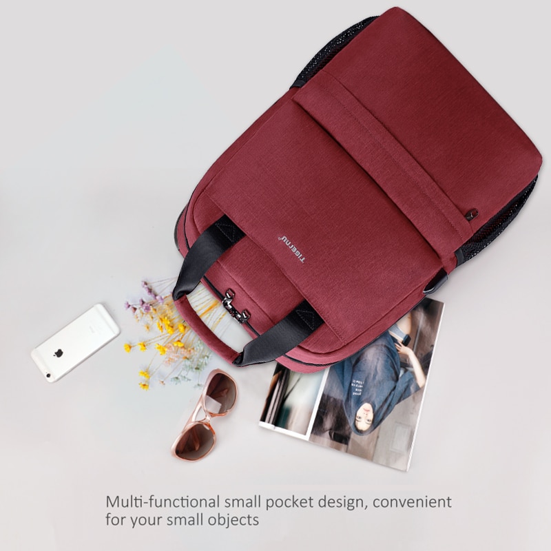 Tigernu-Mochila escolar informal para mujer, femenino con carga USB morral, para ordenador portátil, para adolescentes, 15,6