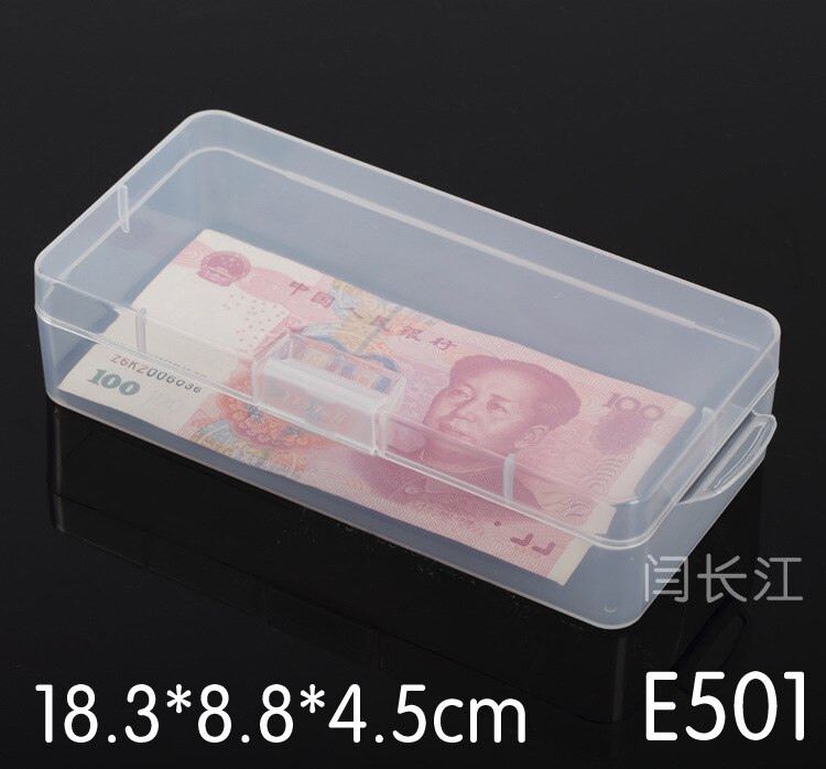 501 Rectangular Plastic Packaging Box Small Box Transparent Parts Box Storage Box