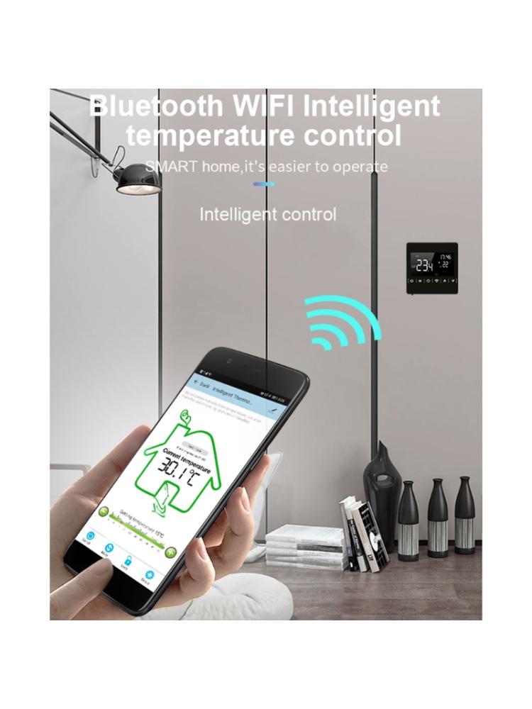 Wifi 16a elvarme termostat stuetemperatur fjernbetjening  ac85 ~ 250v 35ed