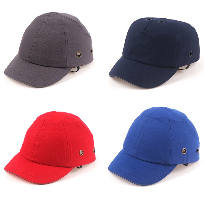 Gorra de seguridad casco gorra de béisbol estilo Sombrero duro para el trabajo fábrica cabeza protección trabajo seguridad verano