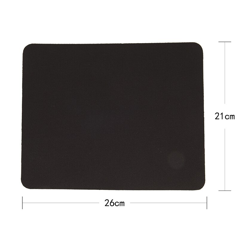 1pc White Mouse Pad Fabric Gaming Mouse Mat Pad 3mm Thick Non Slip Foam 260*210*3mm