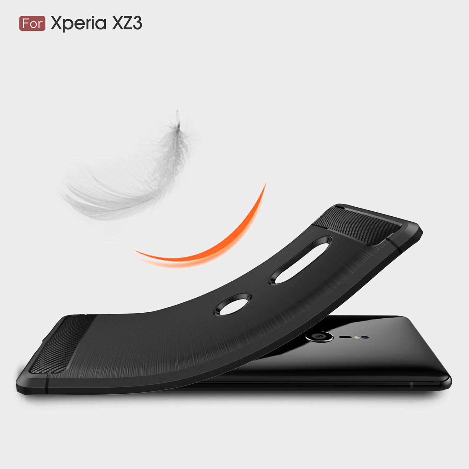 Para Sony Xperia XZ3 XZ1 XZ2 funda Premium de fibra de carbono fundas de teléfono a prueba de golpes para Sony Xperia XZ2 Compact XZ1 contraportada