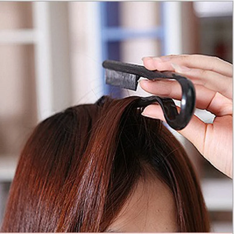 Kam Kappers V-kam Rommelig haar Afwerking Rechttrekken Spalk Kam - Haarstyling Tool Clip speciaal voor haarpruiken
