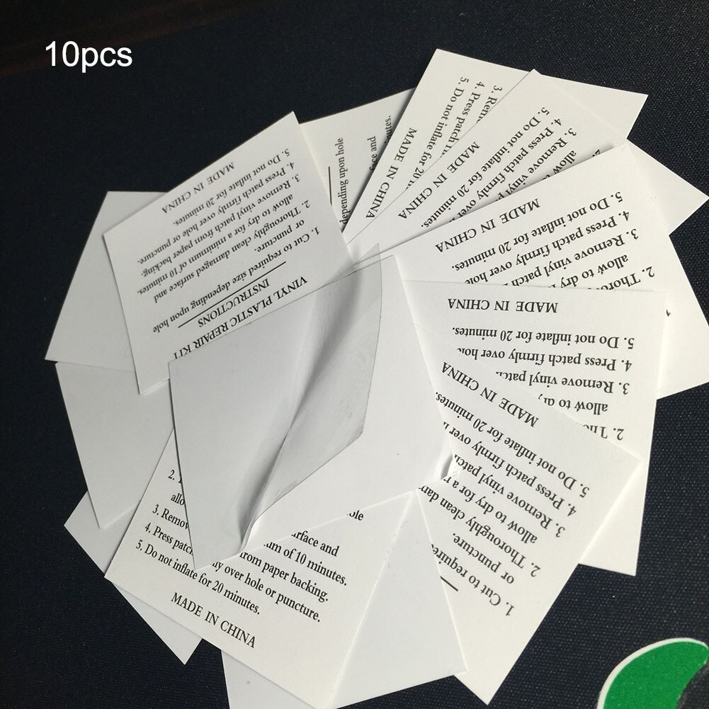 10 stuks reparatieset voor zwembadlekken, opblaasbare pvc-patches voor drijfbedden