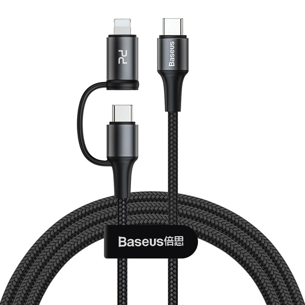 Baseus 2w1 60W rodzaj-c kabel USB szybkie ładowanie wsparcie ładowarka robić notebooka USB kabel robić transmisji danych transmisja drutu kabel USB robić szybkiego ładowania: Default Title