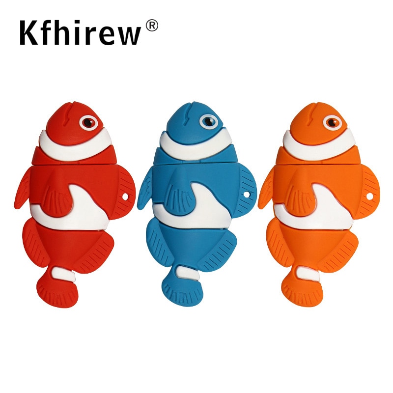 Animal fish Cute flash disk 64GB 32GB 16GB Usb flash drive cartoon memory Stick pen drive pendrive 4GB 8GB memoria usb key best