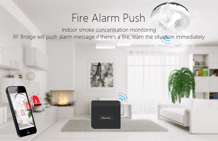 Sonoff RF puente WiFi 433MHz reemplazo módulo domótico Universal interruptor inteligente domótica Wi-Fi RF remoto controlador