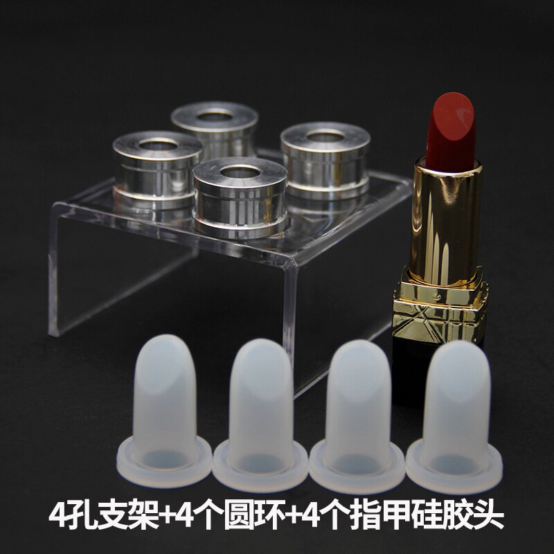 4 teile/satz Herstellung manuelle lippenstift bilden diy/anfänger lippenstift bilden/Neue Silikon Lippenstift bilden Aluminium Ring bilden Halfter