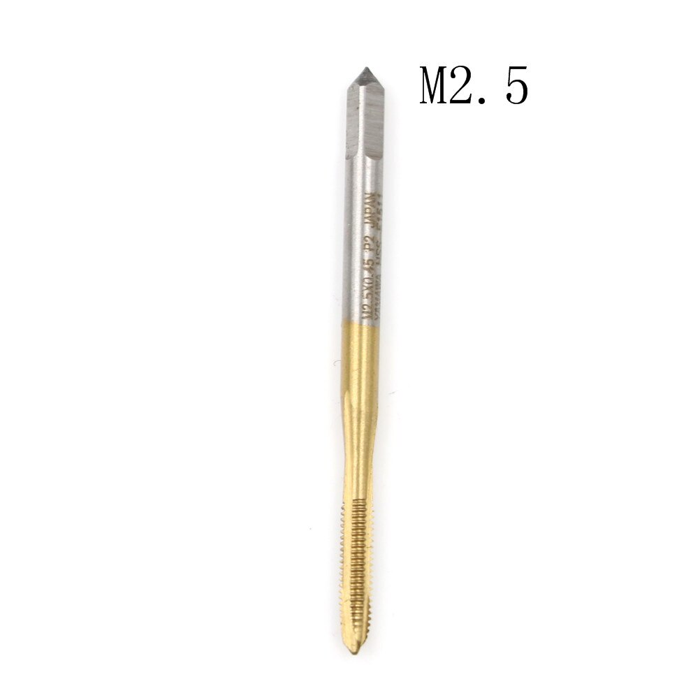 HSS Titanium Machine Right Hand Tap Drill Spiral Point Thread Plug Handle Taps M2/M2.5/M3/M3.5/M4/M5/M6/M8: 2