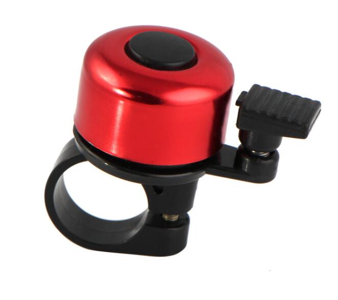Bicycle Metal Bell Ring Loud Sound One Touch Classic Handlebar Cycling Bicycle Bell Ring Horn Alarm Accessory Cycle Push Bike: Red