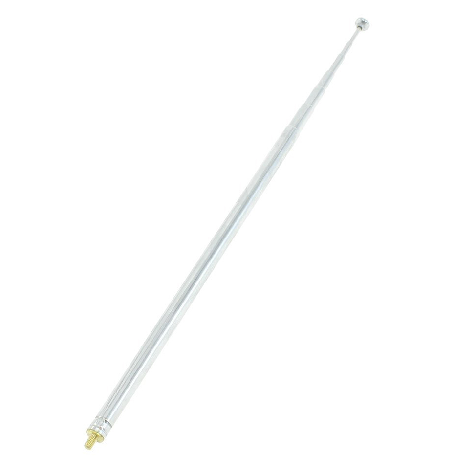 Antenne télescopique de remplacement pour Radio FM TV, 98cm, 38.5 pouces, 7 Sections