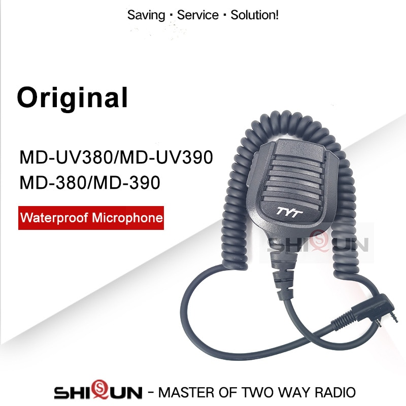 Original TYT walkie talkie Microphone Speaker MIC For DMR Radio MD-380 MD-390 MD-UV390 MD-680 MD-UV380 Microphone PTT Speaker