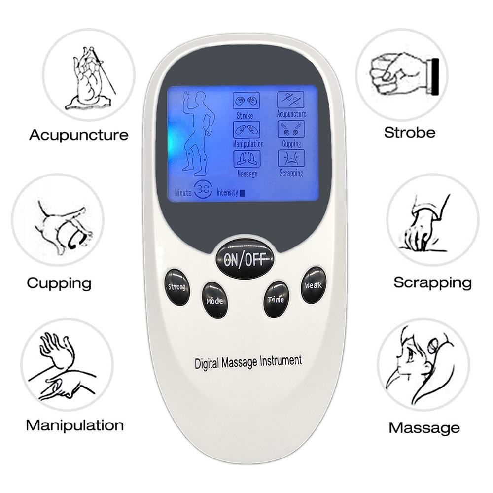 Tientallen Elektrische Spierstimulator Digitale Therapie Puls Acupunctuur Ems Body Massager Machine Terug Hals Pijnbestrijding Gezondheidszorg