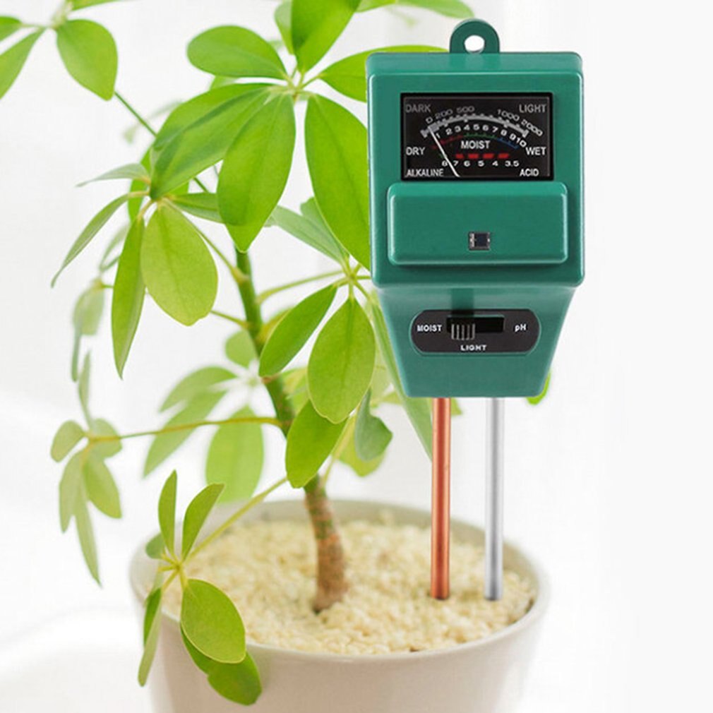 3 i jord vannfuktighet 1 ph tester jorddetektor vannfuktighet lys testmåler sensor til hageplante blomst