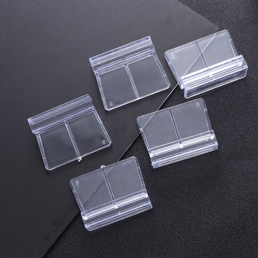 10 Uds. De soporte para acuario, marco transparente ligero, soporte para acuario, tanque de cristal, cubierta para pecera