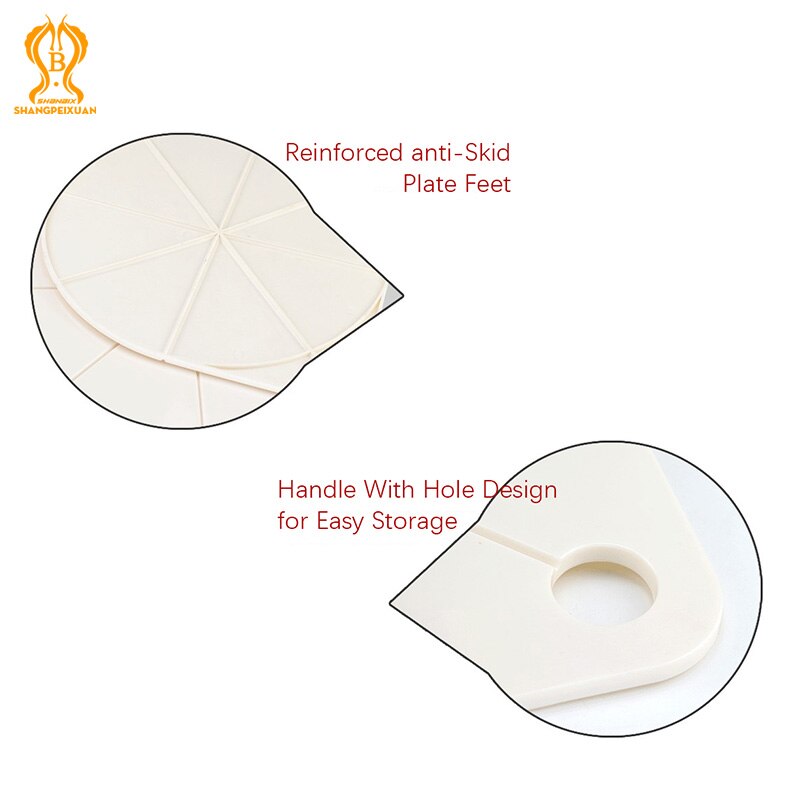 Round Pizza Cut Plate Portion Maker Plastic Pizza Even Divider Cutting Plate for 12 inch Pizza Pizza Baking Tools