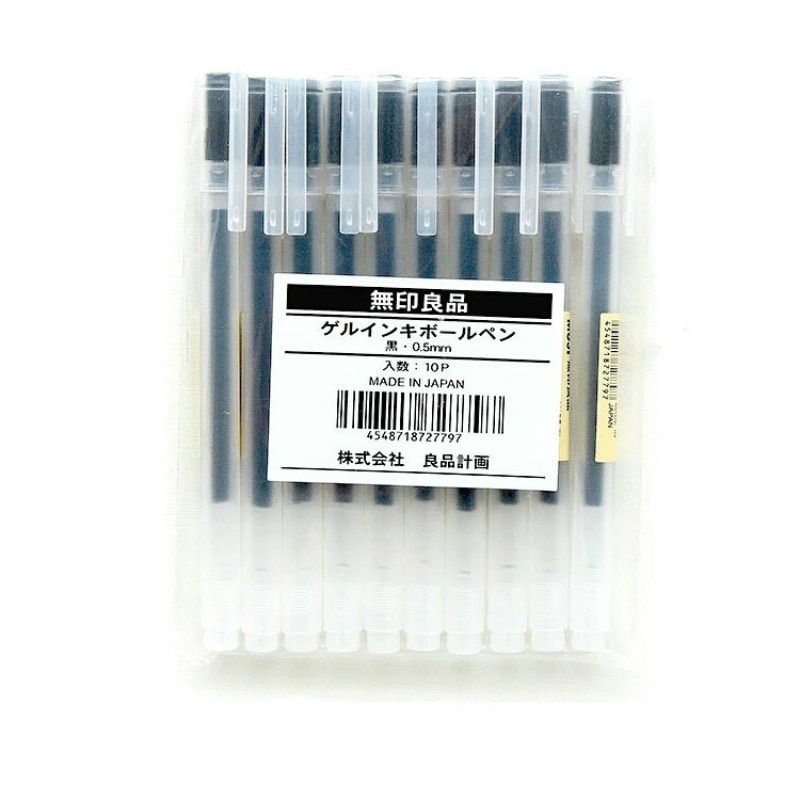 6 Stks/set Muji Stijl Japanse Gel Pen 0.5 Mm Zwarte Inkt Pen Maker Pen School Kantoor Student Examen Schrijven Briefpapier supply
